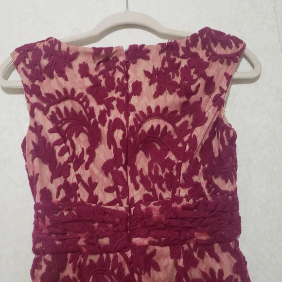 Adrianna Papell Purple Sheath Midi Dress Square Neck..SIZE:2 - Picture 11 of 13